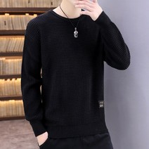 손뜨개니트 스웨터 남성 가을겨울 얇은 핸드메이드 굵은털실 이너티셔츠 남자 와이드 루즈핏 양털 울셔츠 순 2898164166