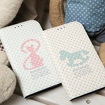 기타 바보사랑[오프리]갤럭시 S6엣지 다이어리형 가죽 지갑케이스 도트인, 나비