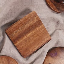 사각 오가닉 원목 컵받침 1p 코스터 잔받침 카페용품