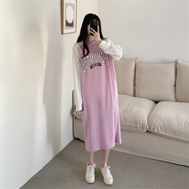 주식회사 브이와이 VY 여자 SS 라글란 콘트라스트 걸리시 롱원피스 (9615754)