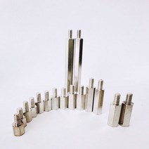 지지대볼트 M4 규격선택/니켈도금/육각스페이서 연결볼트, M4x35mm, 1개