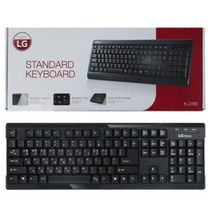 LG 저소음 방수 스탠다드 키보드 2000 노트북 컴퓨터, 본상품선택, USB