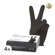 라이브잇 키친아트 니트릴 PVC 합성장갑 다목적용, 24개, 소(S), 블랙