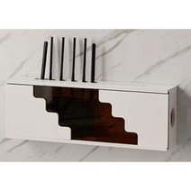 전선 가리개 셋탑박스 숨기기 벽걸이 정리함 거치대, 크림화이트/60cm