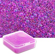 실리콘 곰팡이 수지 에폭시 필러를위한 90G/박스 1-3mm 미니 버블 비드 유리 구슬 유리 비드, 보라