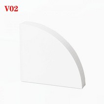 50pcs V60 커피 필터 종이 V1 V2 여과지 가정용 손으로 만든 V 모양의 원뿔 머신 드립, V02 White