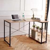 ㄱ자형책상 기역자책상 기억자 모서리코너책상, 화이트