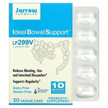 자로우 포뮬러스 Jarrow Formulas 아이디얼 보웰 서포트 100억 LP299V 락토바실러스 플란타룸 30캡슐, 6팩