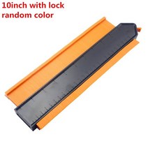 250mm 10 인치 넓은 자동 잠금 프로파일 복사 게이지 윤곽 복사기 표준 목재 마킹 타일링 라미네이트 일반, 02 with lock