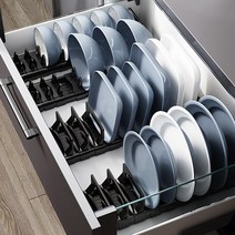 무타공마켓 접시 후라이팬정리대 다용도 주방서랍정리