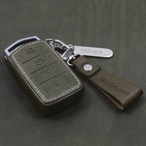 이지스 리츠S 제네시스 G70 G80 EQ900 G90 가죽 키홀더 스마트 키케이스, 리츠S G-01 레드-가죽 스트랩 각인