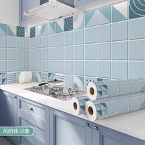 스티커 벽지 붙이는 셀프도배 쿠셔니 High Temperature Wallpaper Kitchen Decoration Stove Oil-proof Sti, 15 12_01 60cmX1M