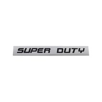 자동차튜닝 Premium SUPER DUTY for car Engine Universal Hood Fender trunk Tail Rear Bonnet Nameplate, 01 chrome-black