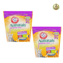 라이브잇 암앤해머 에센셜 더블듀티 옥수수 응고형 고양이 모래, 은은한귤향, 6개, 4.08kg