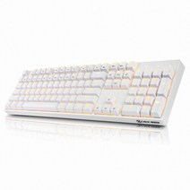 COX 교체축 LED 게이밍 키보드 청축 CK600, 화이트