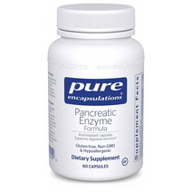 Pure Encapsulations Pancreatic Enzyme Formula 퓨어 인캡슐레이션 췌장 효소제 포뮬라 60캡슐, 1개