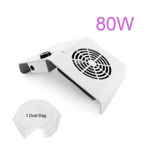 집진기 소형 가정용 산업용 네일 진공 청소기 개의 흡입 팬이있는 고성능 네일 먼지 누출, 858-2c-화이트