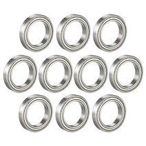 딥 그루브 볼 베어링 6805ZZ 더블 쉴드 25mm x 37mm 7mm 탄소강 10개 USA 미국