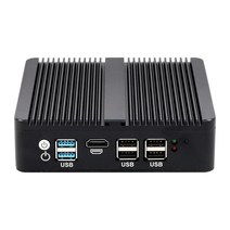 XCY-미니 PC 인텔 셀러론 J4125 쿼드코어 4x LAN 2.5G i225V NIC 소프트웨어 라우터 방화벽 VPN NAS 서버, 01 intel Celeron J4125, 04 4GB RAM 128GB SSD