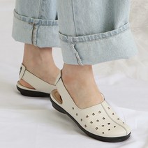 [GISSE 지쎄 수제화] 데일리 사각펀칭 슬링백 [2color] 카멜브라운