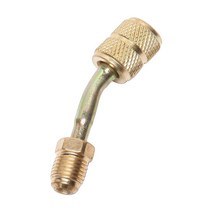 진공 펌프 Car Refrigerant Tank Pump Adapter Connector 45 Fit 미니 Split System HVAC R410a Gold Brass