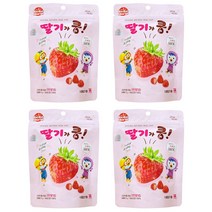 천연 딸기칩 100% 뽀로로 딸기가쿵, 4개
