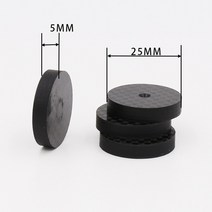 스마트싱스 스마트플러그 ISF0001 블랙 카본 파이버 스피커 절연 25x5mm 스파이크베이스 패드 슈 피트 Hifi 4 개, [01] 25x5mm, [01] 1pack, 한개옵션0