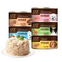 강아지 간식 애견 캔 순살 닭고기 회복식 임신견 소고기 고단백 영양식 95g 통조림 습식, 치킨야채