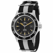 Glycine 글라이신 Combat Sub 42mm 오토매틱 Swiss Men 시계 Black Dial Black Bezel GL0083