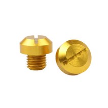 오토바이휴대폰거치대 알루미늄 미러 구멍 나사 M10X1.25 홀 플러그 볼트 혼다 야마하 스즈키 가와사키 KT, 04 YELLOW