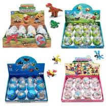 캡슐블럭 레고 호환 블록 뽑기 장난감 6in1 합체 공룡 곤충 동물 해양생물, 12개(1BOX)