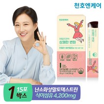 [천호엔케어] 식이섬유 젤리스틱 상쾌한 변화 15포 1박스, 상세 설명 참조