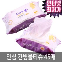 안심간병 물티슈 캡형 45매 070ㅣ비데 두툼한 도톰한 두꺼운 친환경 요양병원 물휴지 물티슈 대형 소형 추천 파는곳, 1 45매