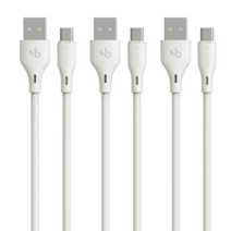 블링어스 B3 5핀 고속 충전 USB 데이터 케이블 2m마이크로5핀케이블 5핀케이블2m 고속충전케이블 보조배터리케이블 충전기선 핸드폰충전선 핸드폰충전케이블 마이크로5핀케이블 휴대폰케이블 갤럭시케이블 충전기케이블 휴대폰충전기케이블 갤럭시S6충전케이블 갤럭시S7충전케이블, F220 화이트