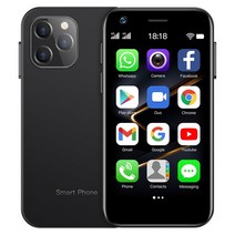 SOYES XS12 3GB RAM 32GB/64GB ROM 슈퍼 미니 스마트폰 4G LTE 3.0인치 화면 안드로이드 10.0 귀여운 소형 핸드폰 선물, 블랙, 3GB 64GB