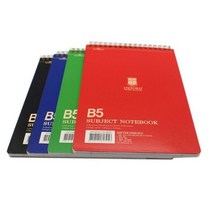 서브젝 절취스프링 B5 상철 80매 색상랜덤 옥스포드