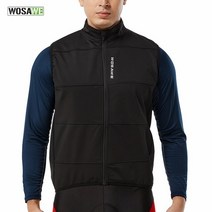 승마 조끼 보호 승마용품 남성 여성 안전 WOSAWE 가을 겨울 남자 Windproof 사이클링 조끼 따뜻한 열 Slee, 01 Black_04 XXL