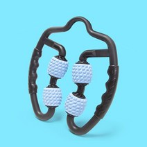진동폼롤러 미네랄폼롤러 u 모양 트리거 포인트 마사지 롤러 팔 다리 목 근육 조직, 푸른