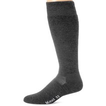 Minus33 Merino Wool 스키 및 스노보드 양말 그레이 헤더 라지, Grey Heather