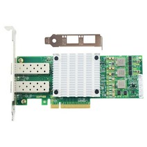 듀얼 포트 10 기가비트 이더넷 네트 카드 pci 익스프레스 포트 광 서버 어댑터 nic bcm57810s 칩, 초록