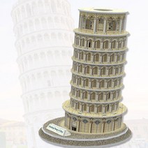 HY 3D 종이 입체퍼즐 피사의 사탑 3D종이퍼즐 건축물조립