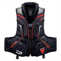 daiwa df-3104 분리형 낚시 조끼 통기성 플라이 낚시 구명 조끼 방수 방풍 야외 구명 부력 재킷, L, 01 Black