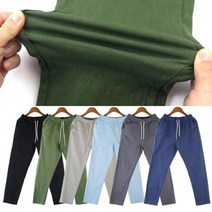 코디 빅사이즈 배기 면바지 면 허리밴딩 루즈핏