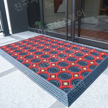 현관 미끄럼방지 매트 출입구 고무 발판 고무매트, 90X120cm, E타입
