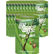 롯데 Pepero 녹차 빼빼로 하남그린티 운동회 초등학생 편의점 간식 탕비실 사무실 등산 막대과자 132g, 21개