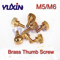 전산 볼트 너트 육각 M5 M6 GB834/DIN464 손으로 조여주는 황동 널링 나사 구리 트위스트 널링 볼트 컴퓨, 02 M6 10Pcs_03 12mm, 02 M6 10Pcs_03 12mm