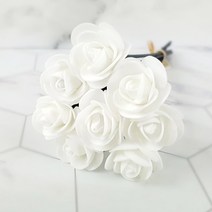 시즈넬 디퓨저 플라워스틱 미니로즈, 화이트, 48개입