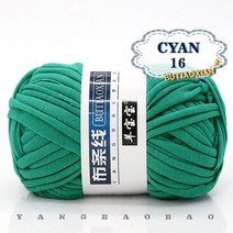 [9월픽]1 개 100g 두꺼운 천 원사 부드러운 컬러 손 뜨개질 짠 가방 카펫 DIY 핸드 니트 소재, 1pc 16