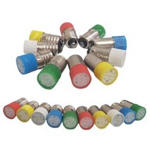 (주)승원전자 LED 꼬마전구 파이롯트램프 6.3V12V24V 교재용 과학교구 판넬표시등 파일럿전구 기동램프, 1개, E10소켓 원형나비타입