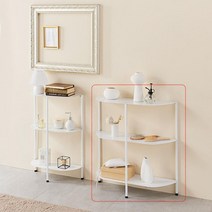 모던스틸 로비응접실 인테리어 3단 수납장 자취방, 화이트